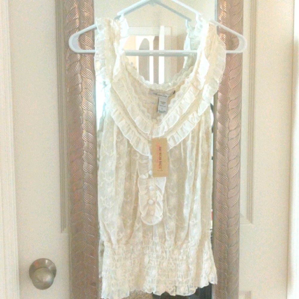 American Rag sheer blouse